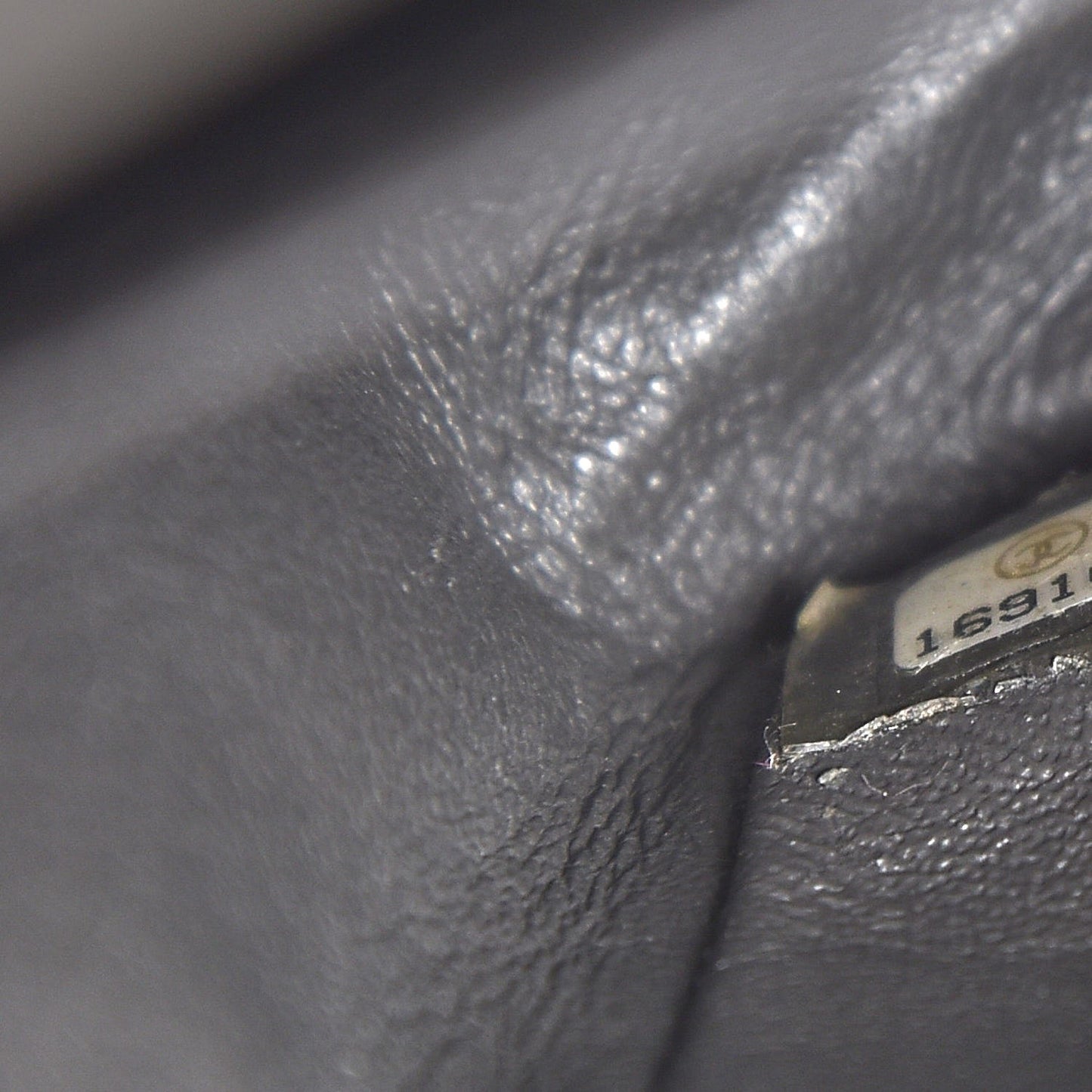 Lambskin Quilted Medium Double Flap Dark Grey