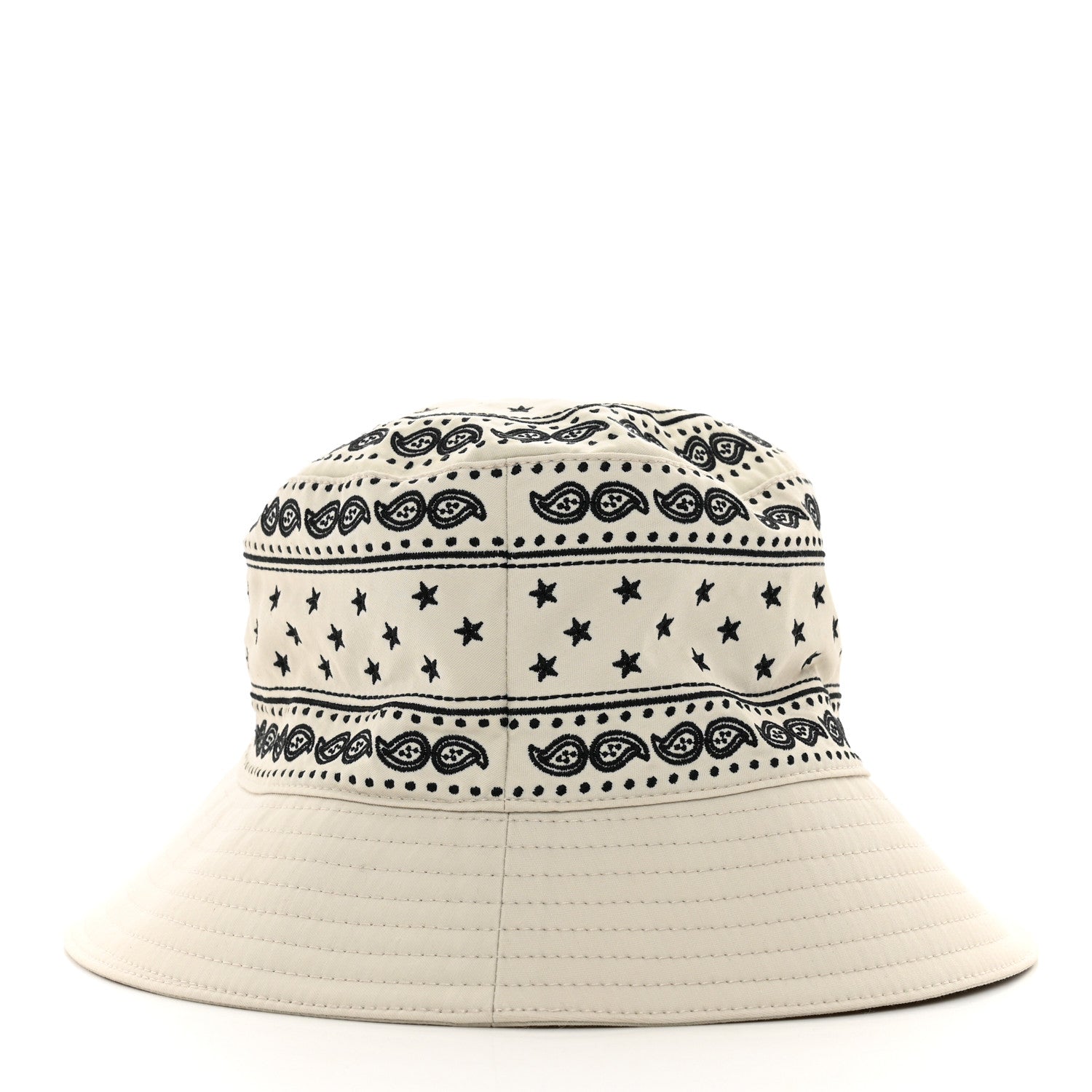 Hermes Technical Gabardine Balade Bandana Bucket Hat 57 Ecume 4 of 7