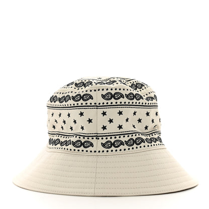 Hermes Technical Gabardine Balade Bandana Bucket Hat 57 Ecume 4 of 7