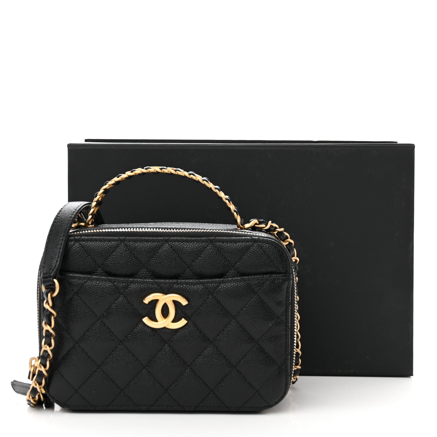 Chanel Caviar Quilted Small Pick Me Up Vanity Case Black 13 of 13