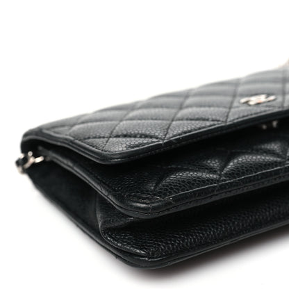 Chanel Caviar Quilted Wallet on Chain WOC Black 10 of 15