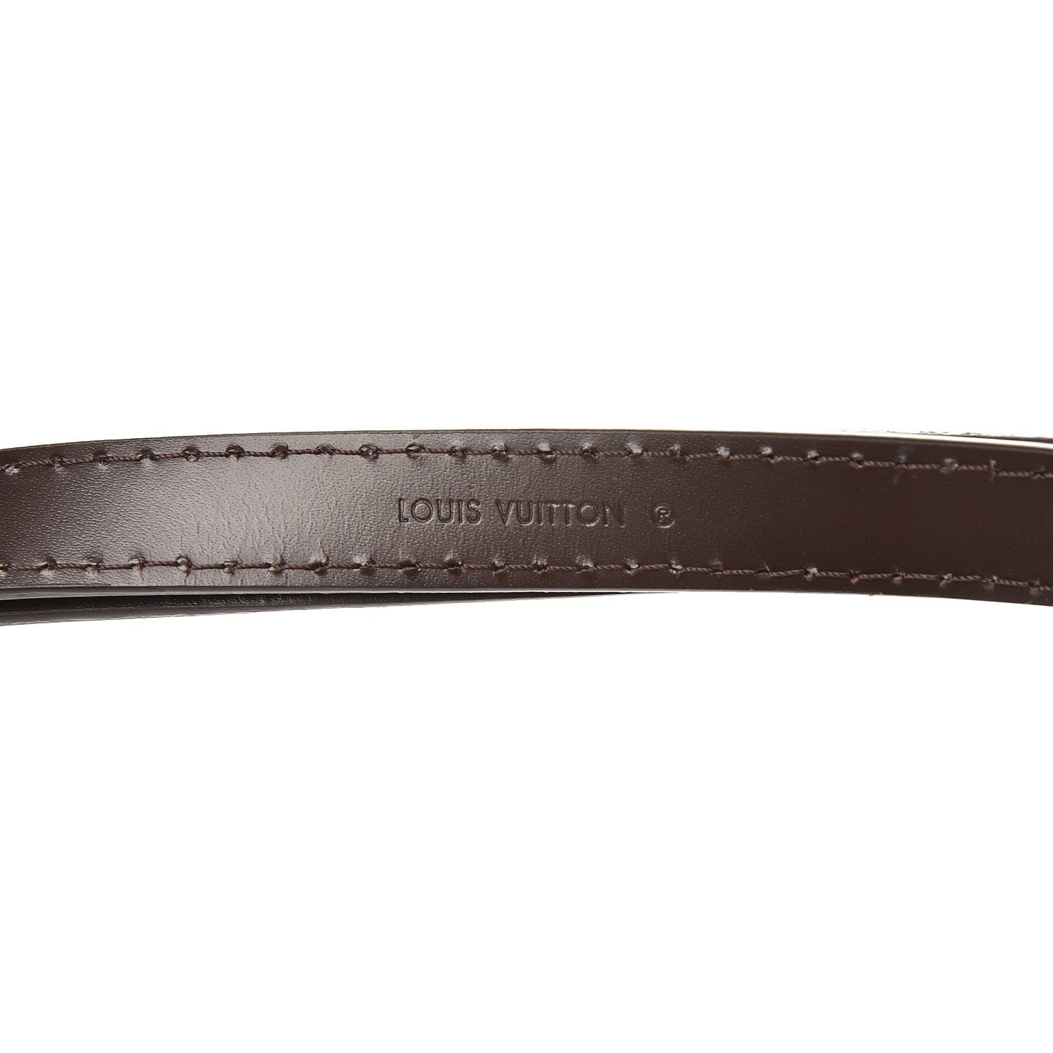 Louis Vuitton Calfskin 16mm Adjustable Shoulder Strap Brown 3 of 4