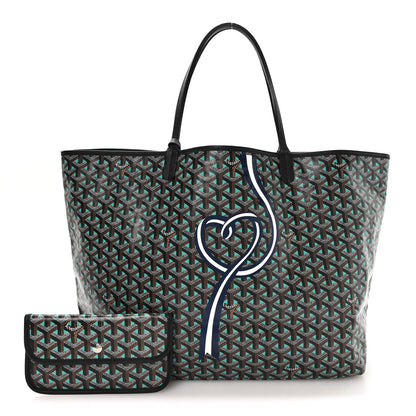 Goyard Goyardine Sunflower Reversible Saint Louis Claire Voie GM Black Opaline 3 of 18