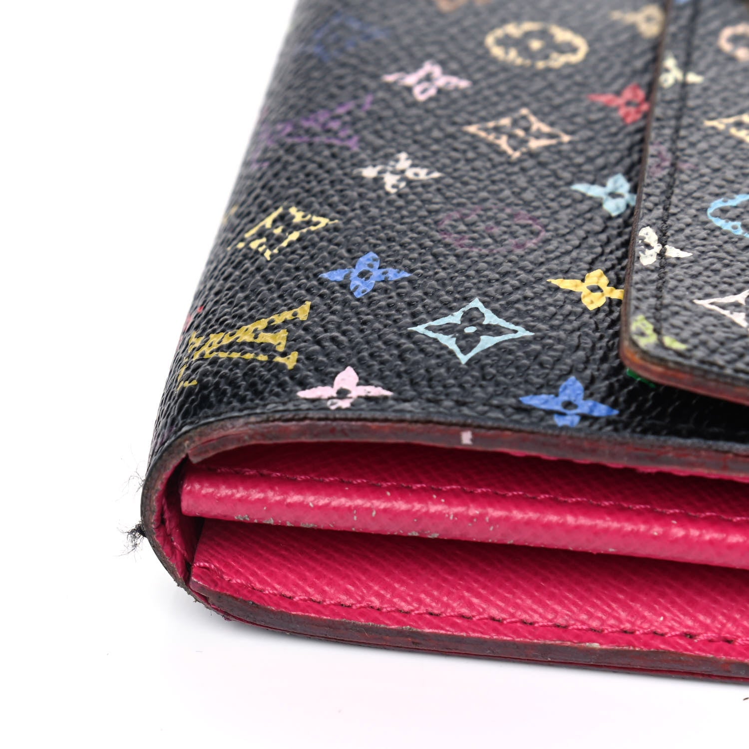 Louis Vuitton Monogram Multicolor Sarah Wallet Black Grenade 12 of 13