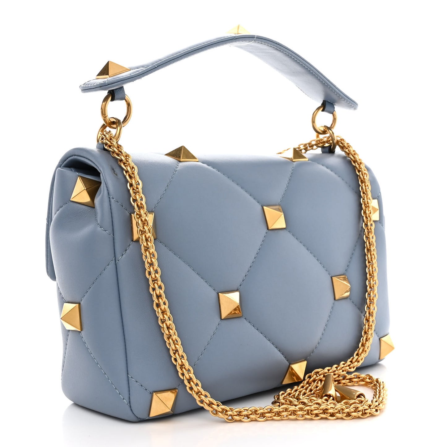 Nappa Medium Roman Stud Shoulder Bag Niagara