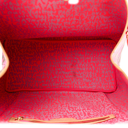 Louis Vuitton Monogram Graffiti Neverfull GM Fuchsia 5 of 20