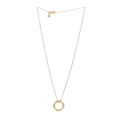 David Yurman 18K Yellow Gold Infinity Pendant Necklace 3 of 4