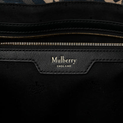 Mulberry Econyl Nylon Jacquard Calfskin Monogram Shopper Tote Black 6 of 11