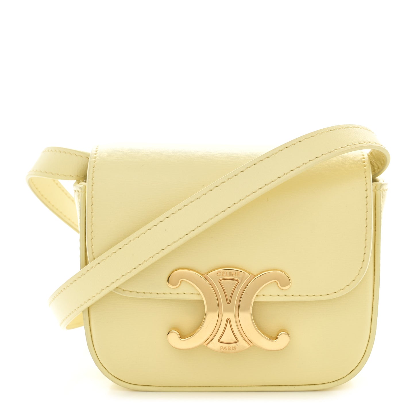 Shiny Calfskin Mini Triomphe Pollen