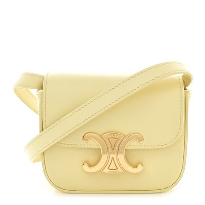 Celine Shiny Calfskin Mini Triomphe Pollen 1 of 13