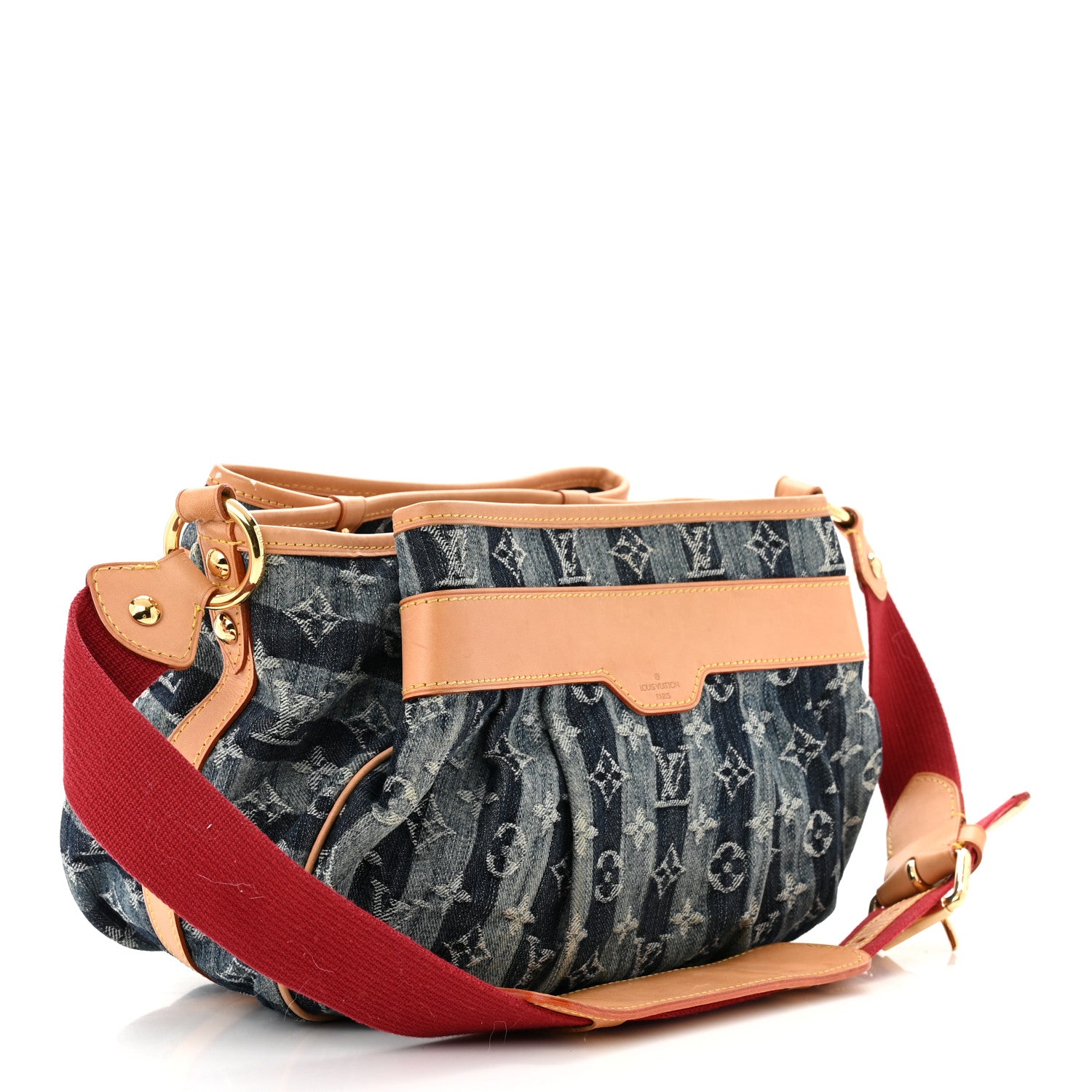 Louis Vuitton Denim Raye Porte Epaule MM 3 of 12