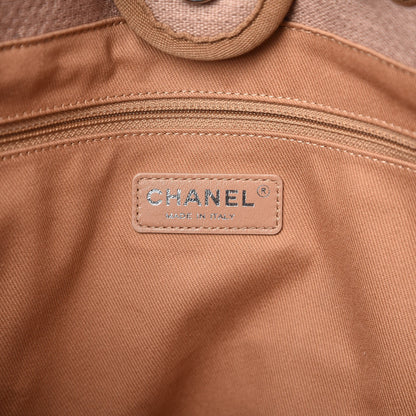 Chanel Canvas Deauville Small Tote Beige 6 of 9