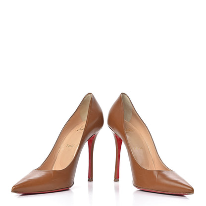 Christian Louboutin Shiny Nappa Decoltish 100 Pumps 40 Safari 16 of 17