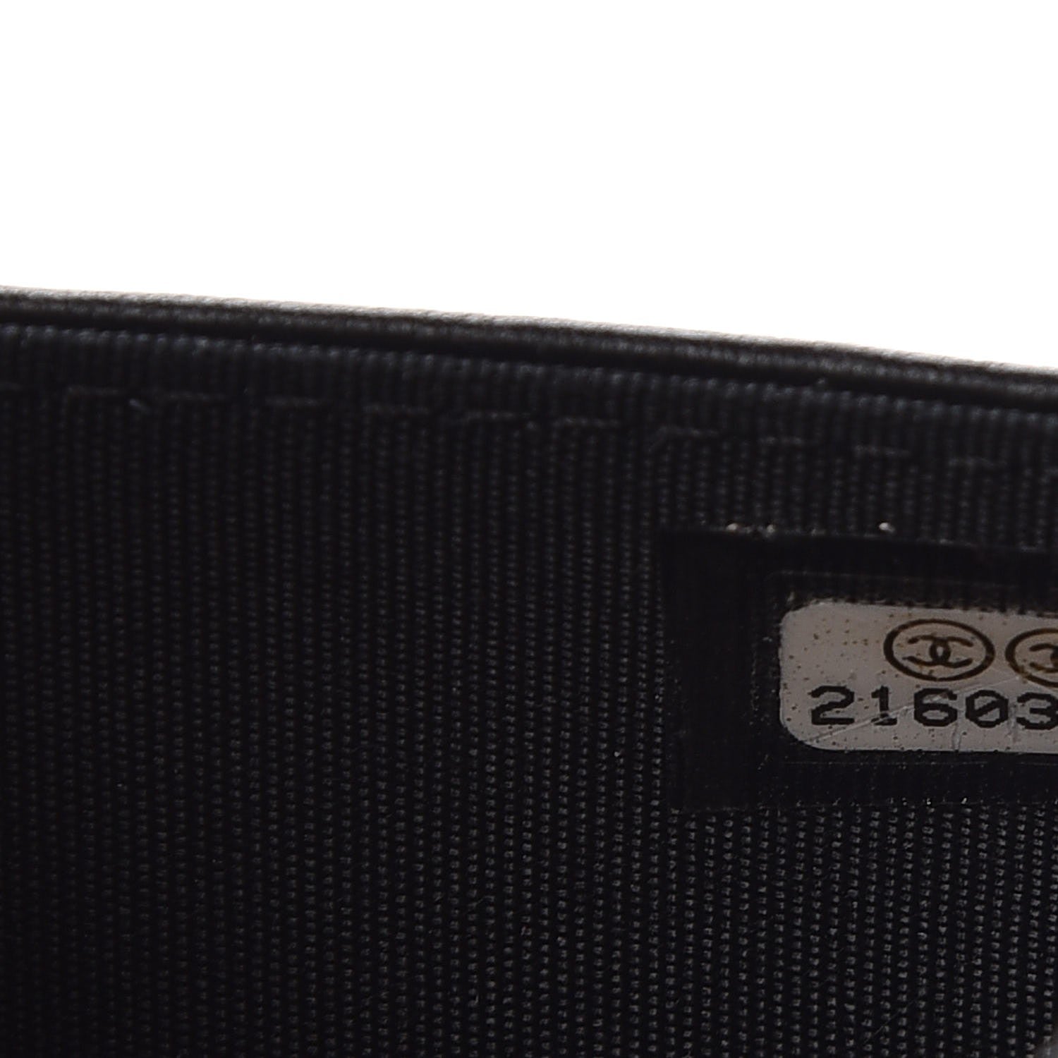 Chanel Metallic Goatskin Lambskin Boy Wallet on Chain WOC Black Gold 9 of 9
