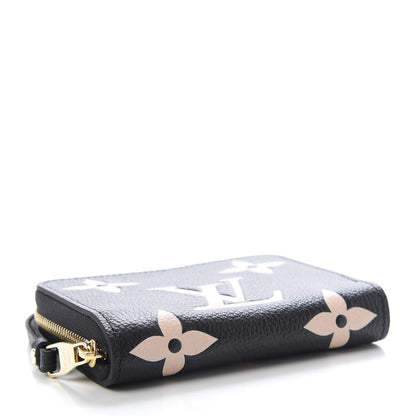 Louis Vuitton Empreinte Monogram Giant Zippy Coin Purse Black Beige 4 of 9