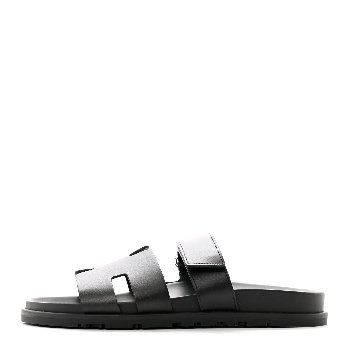 Calfskin Mens Chypre Sandals 41.5 Black