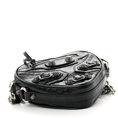 Balenciaga Agneau Arena Mini Le Cagole Heart Bag Black 4 of 10