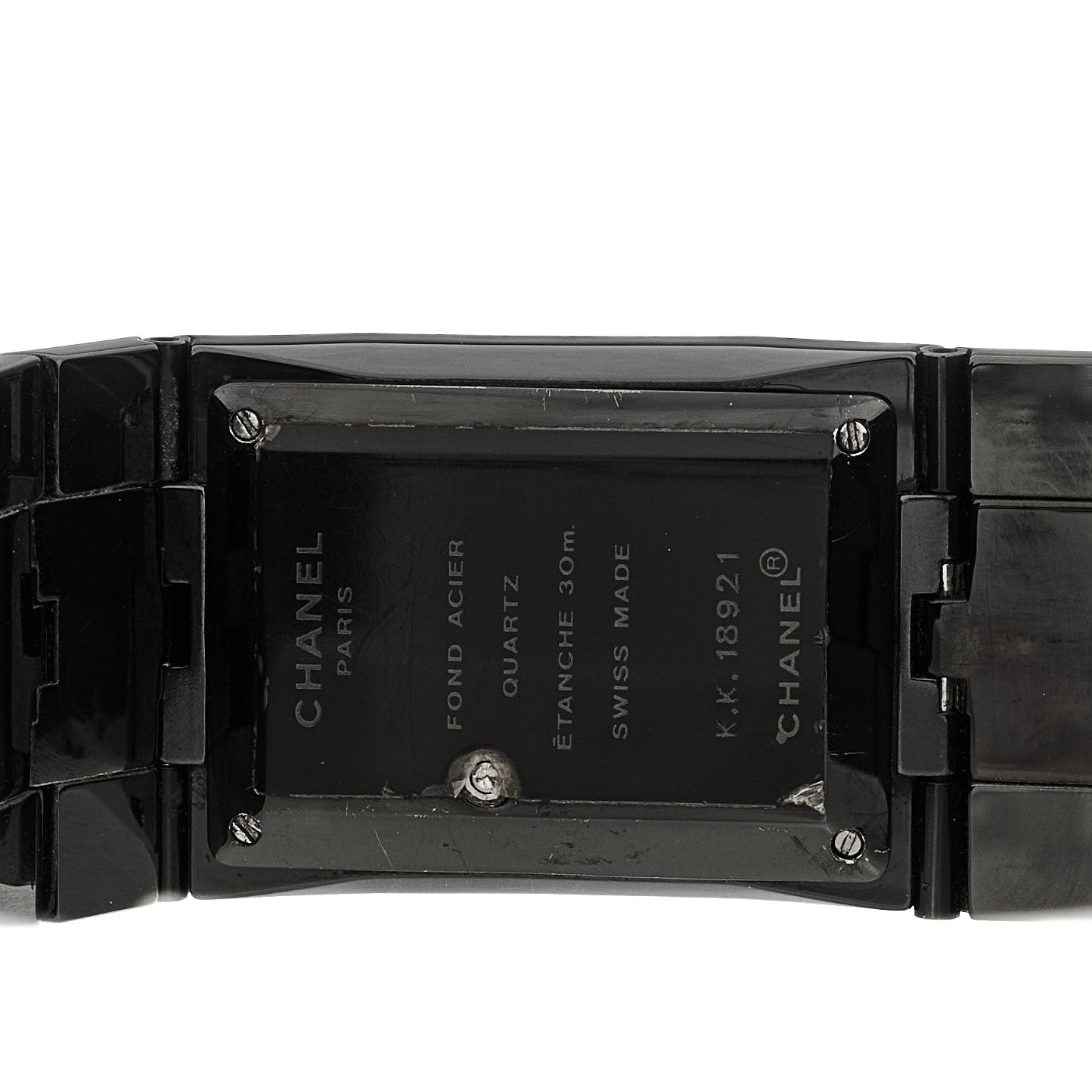 Stainless Steel 24mm Chocolat Digital Quartz Watch  Black
