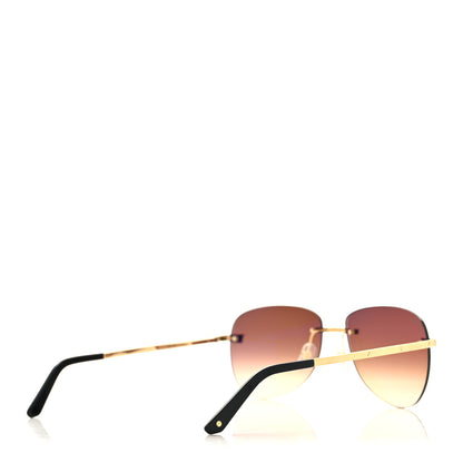 Cartier Metal Rimless CT0035RS Sunglasses Gold 4 of 7