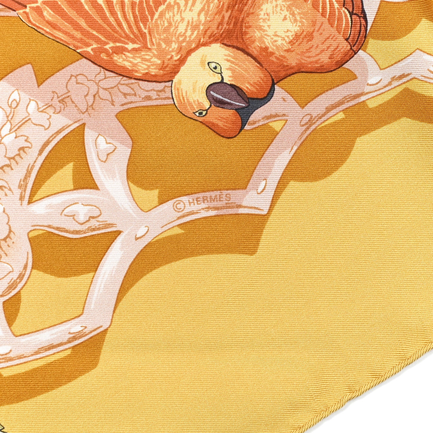 Hermes Silk Oiseaux De L’Inde Et De L’Himalaya 90 Scarf 3 of 4