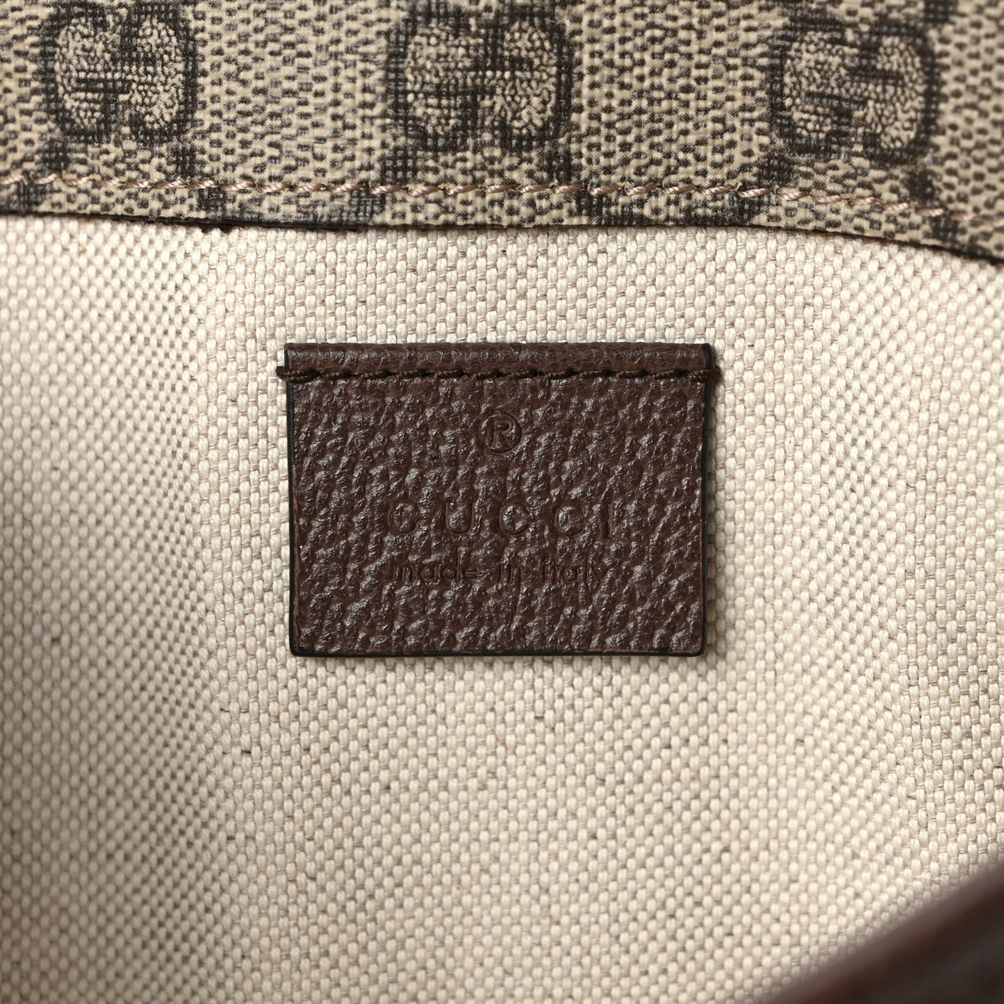 GG Supreme Monogram Neo Vintage Web Belt Bag Brown