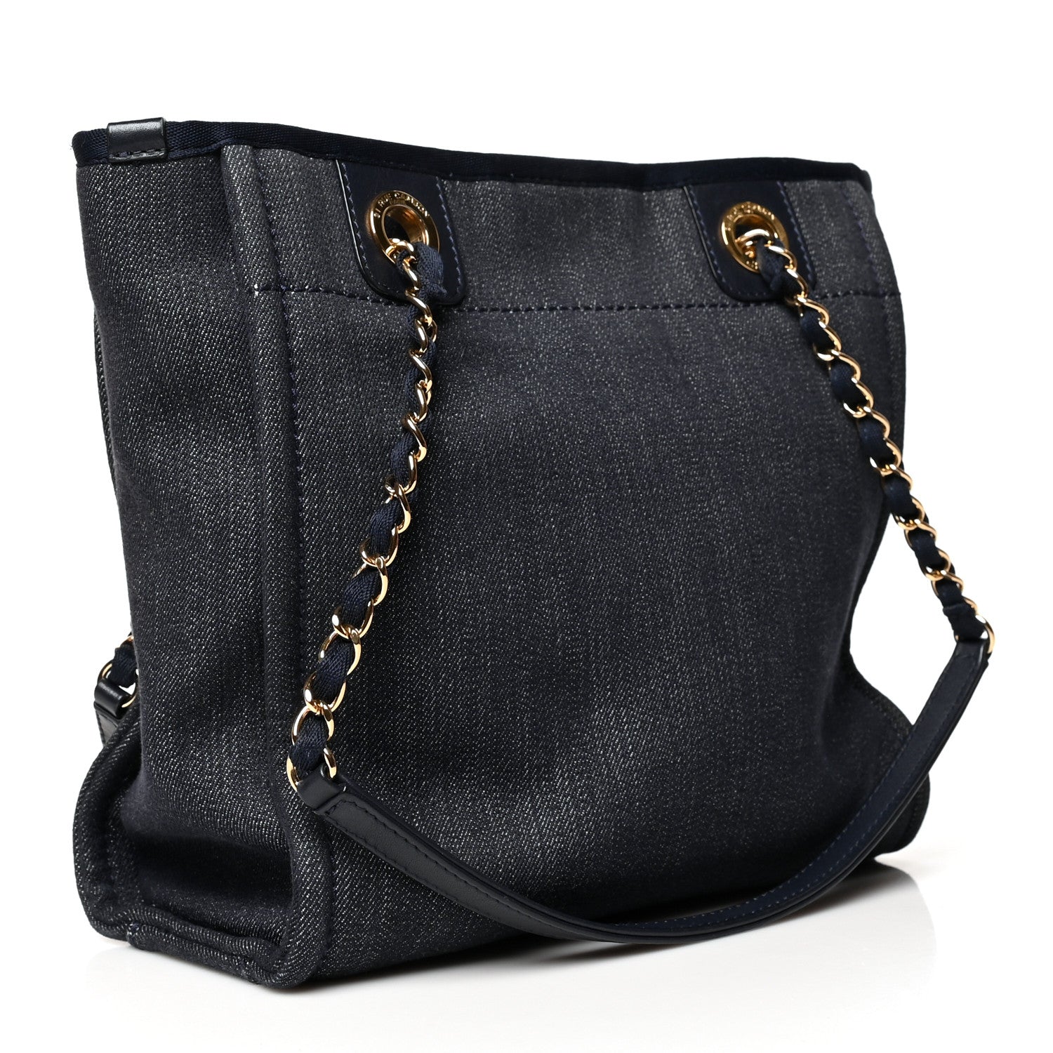 Chanel Denim Mini Deauville Tote Dark Blue 3 of 11
