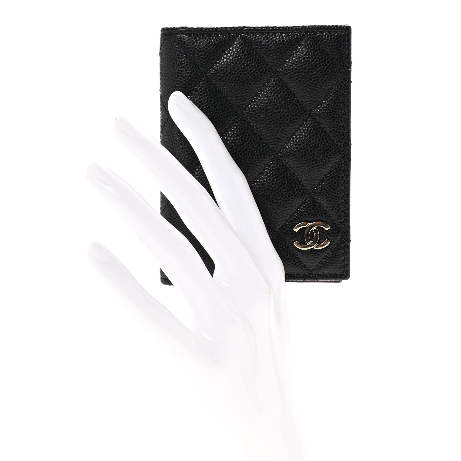 Chanel Caviar Quilted Card Holder Wallet Black 2 of 7