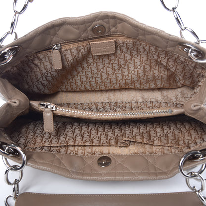 Bottega Veneta CHRISTIAN DIOR Lambskin Cannage Lady Dior Shoulder Bag Beige 7 of 10