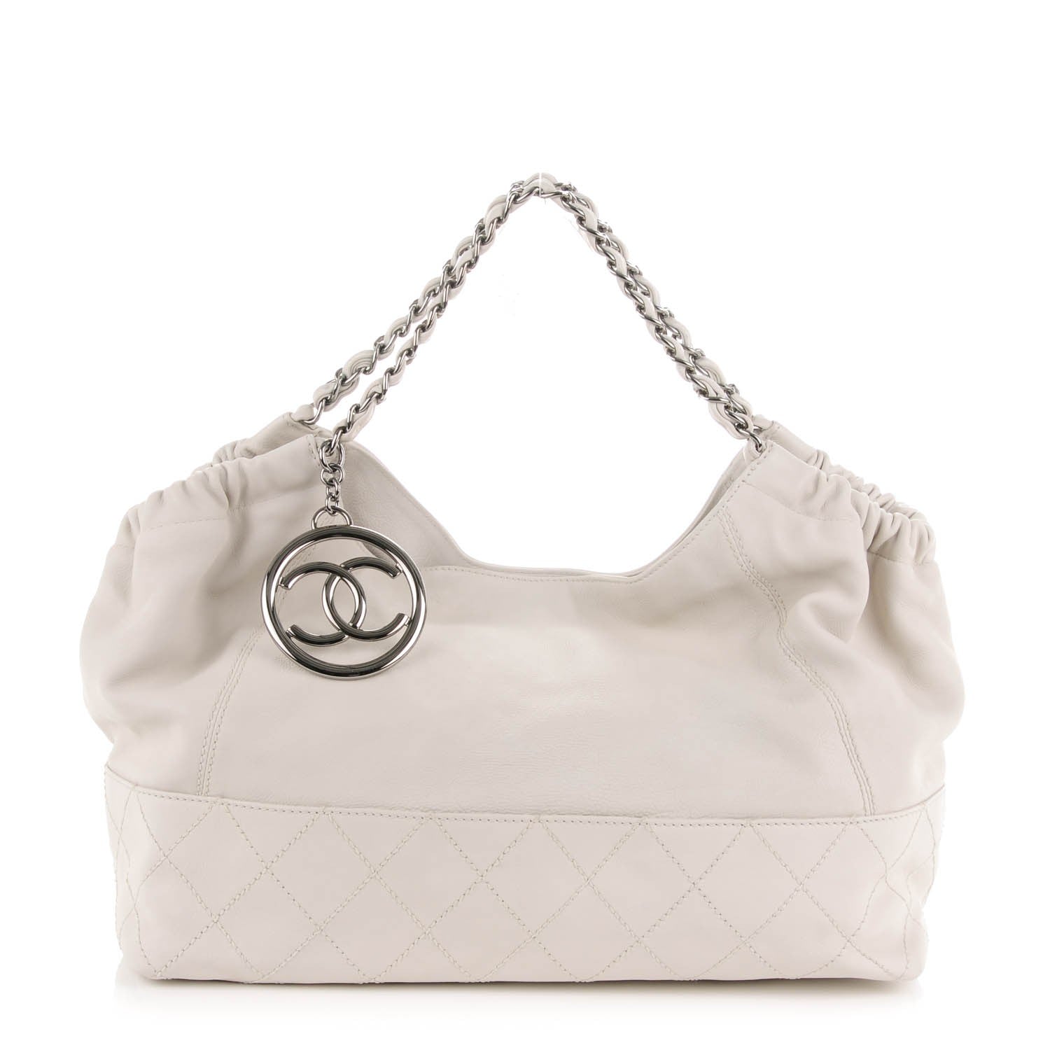 Chanel Calfskin Baby Coco Cabas White 1 of 7
