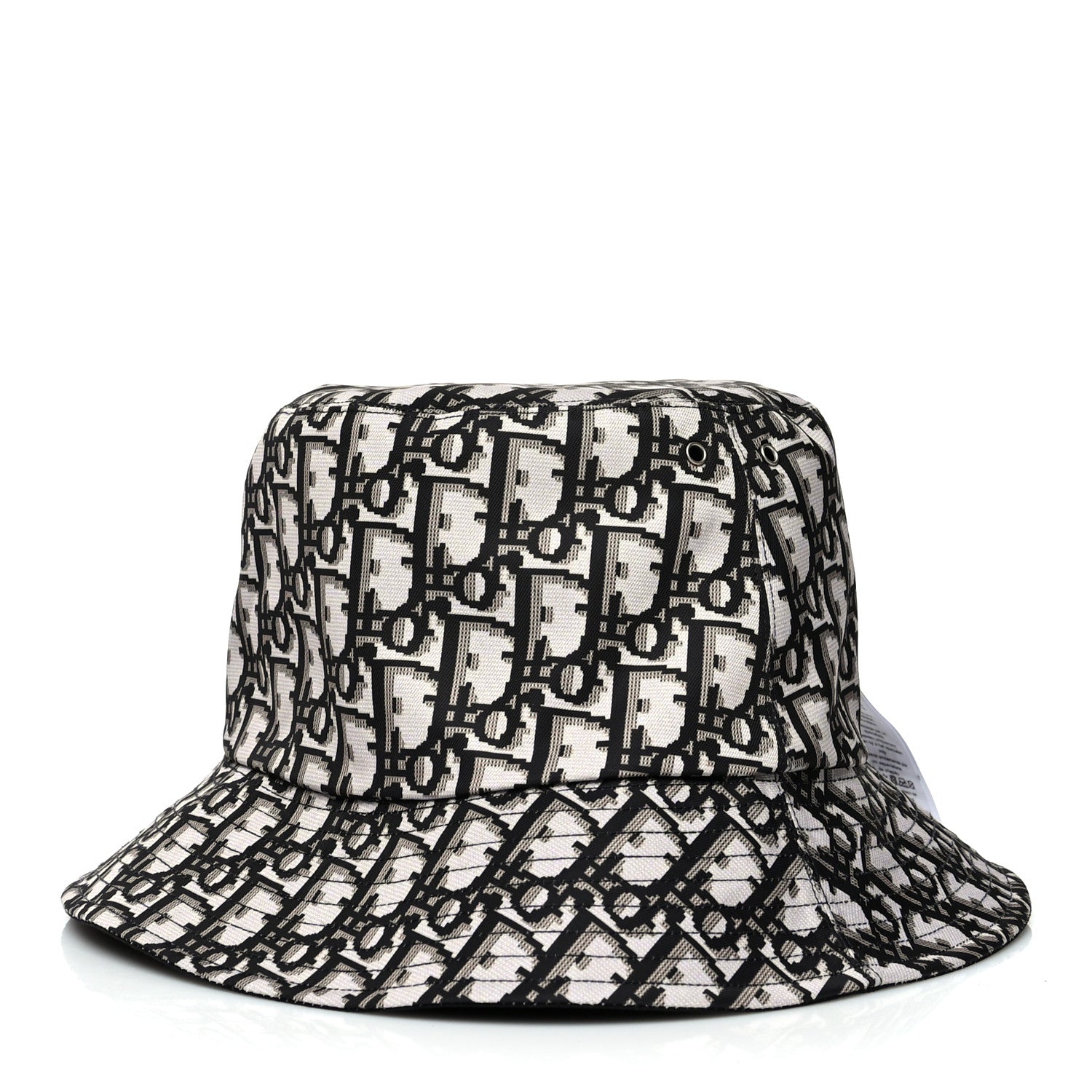 Christian Dior Oblique Reversible Teddy-D Brim Bucket Hat 59 Black 8 of 12
