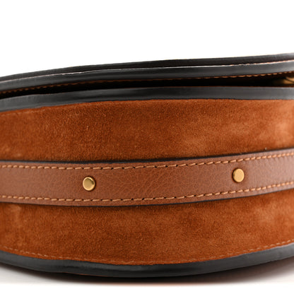 Chloe Calfskin Suede Medium Nile Bracelet Bag Caramel 9 of 11
