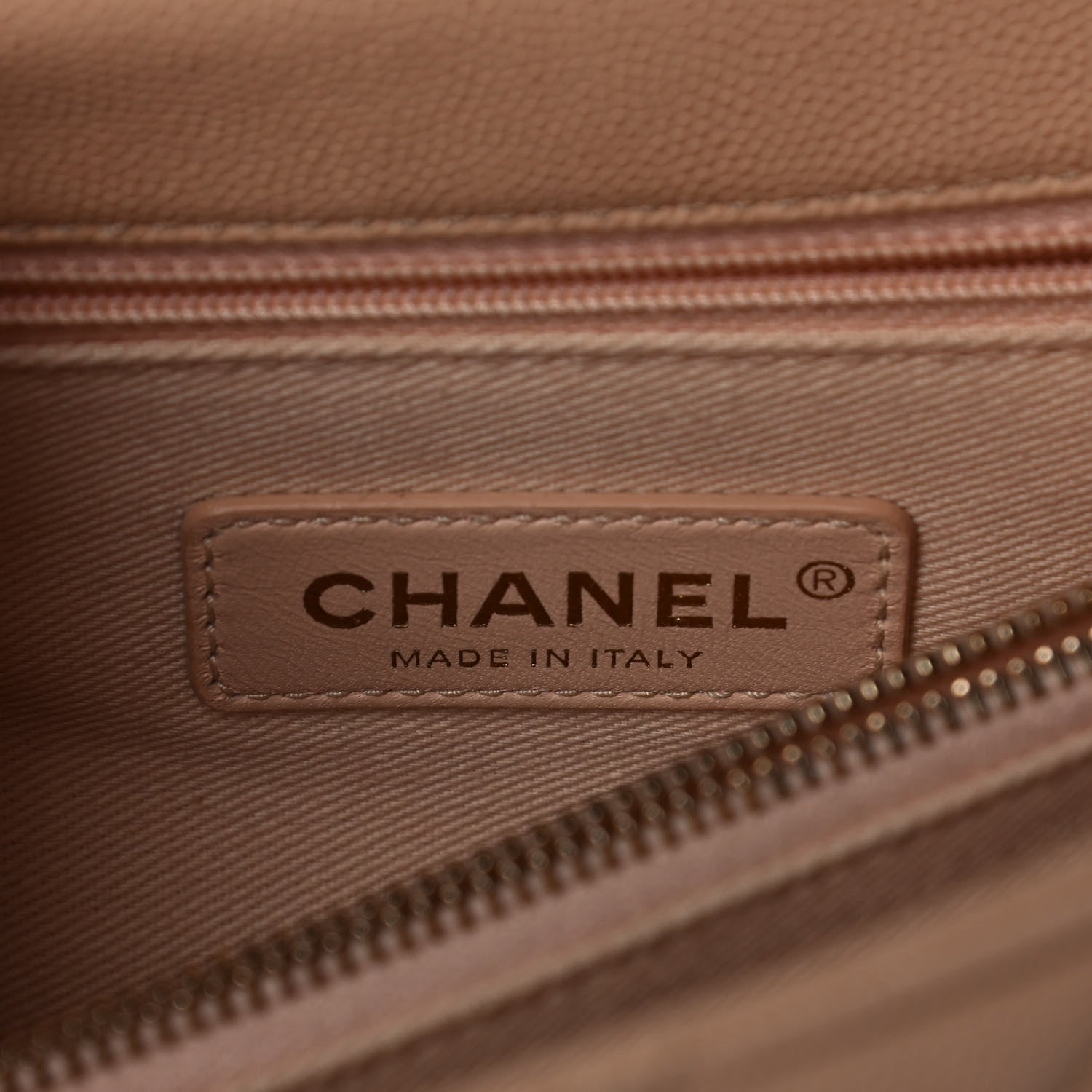 Chanel Caviar Quilted Small Coco Handle Flap Beige 6 of 12