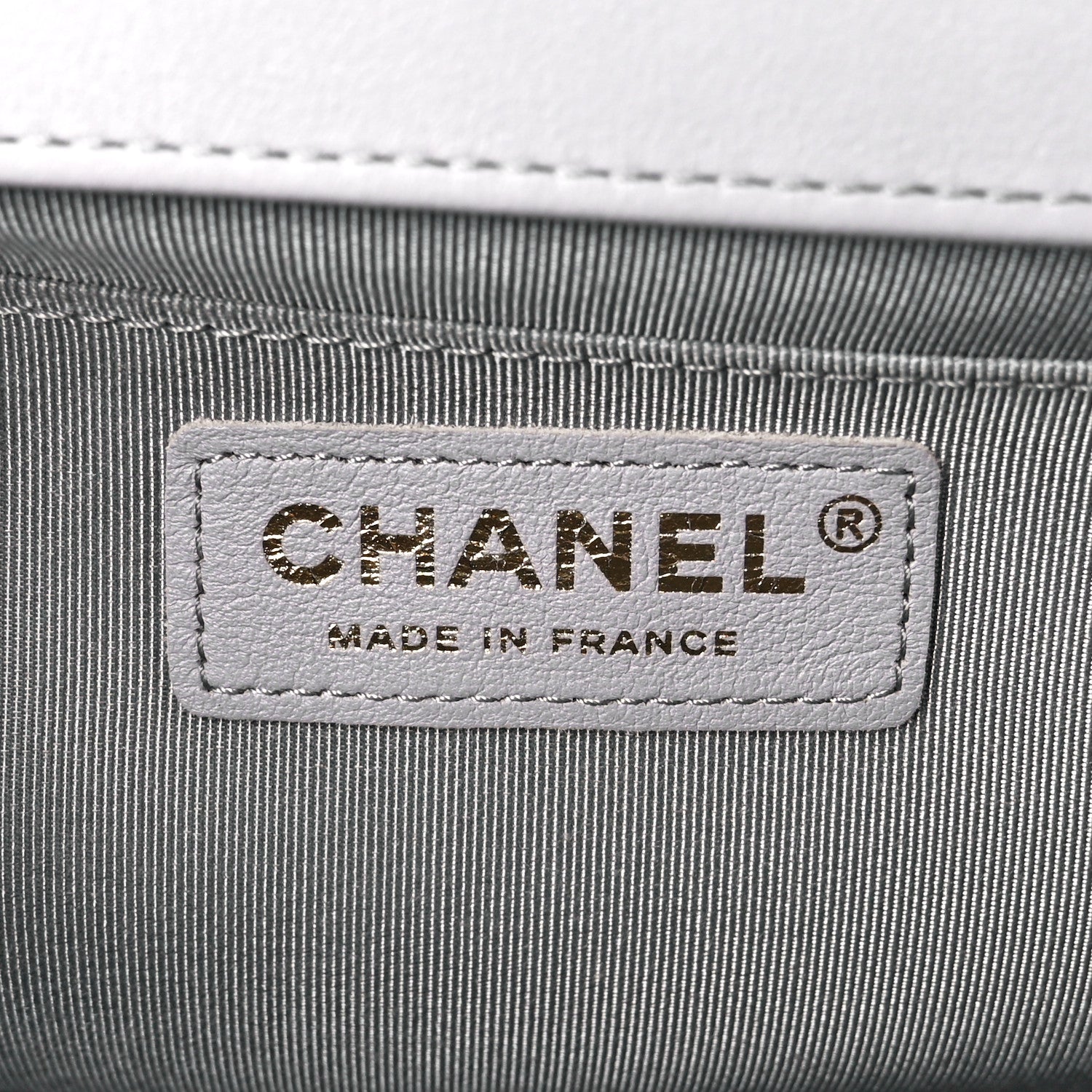 Chanel Lambskin Quilted Medium Boy Flap Grey 6 of 11