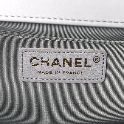 Chanel Lambskin Quilted Medium Boy Flap Grey 6 of 11