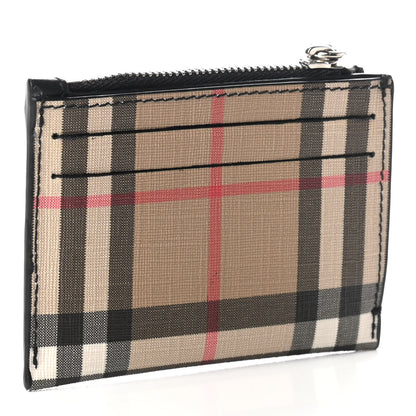Burberry Coated Canvas House Check Coin Case Card Holder 3 of 7