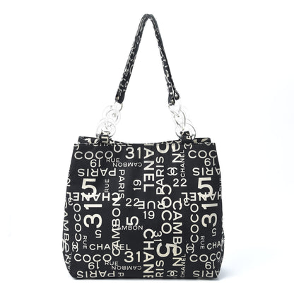 Chanel Canvas 31 Rue Cambon Beach Tote Black 1 of 11