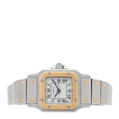 Cartier Stainless Steel 18K Yellow Gold 24mm Santos De Cartier Galbee Automatic Watch 2 of 5