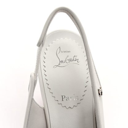 Christian Louboutin Nappa Sporty Kate Slingback 55 Pumps 36 White 8 of 9