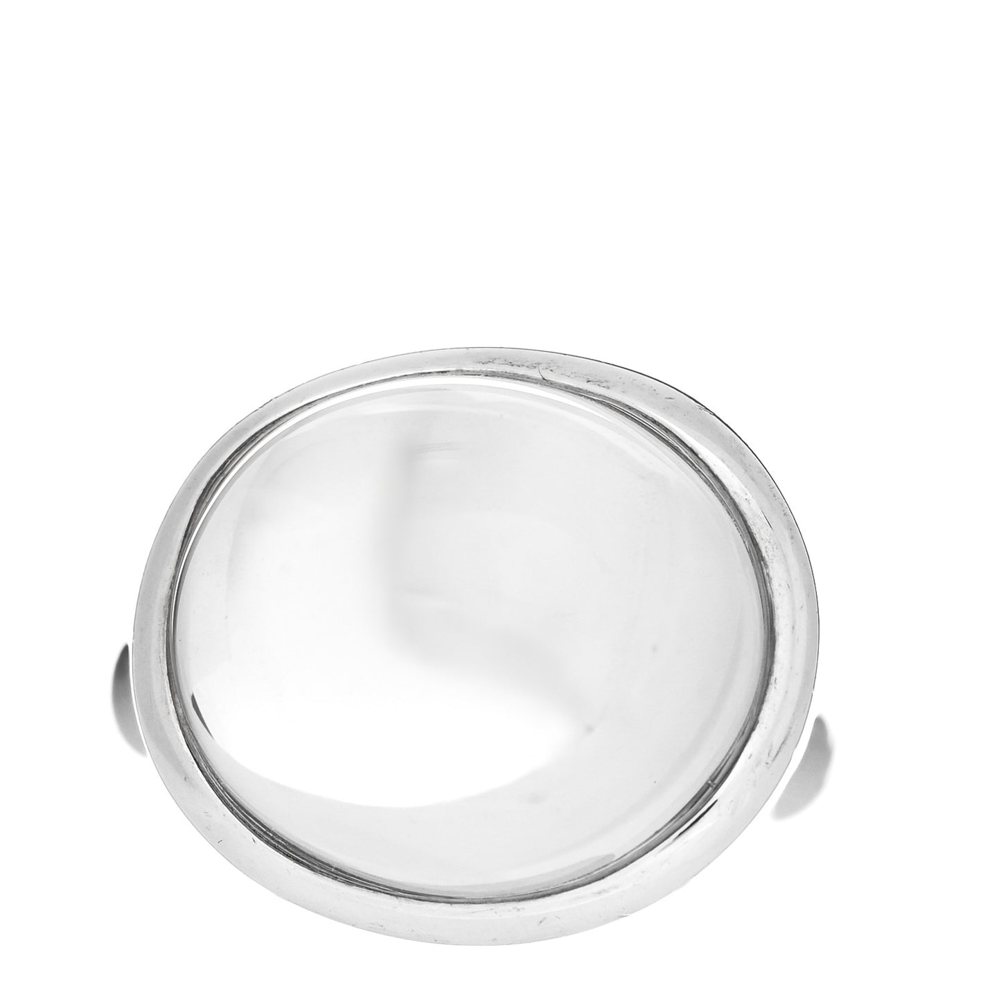 Sterling Silver Crystal Elsa Peretti Cabochon Ring 52 6