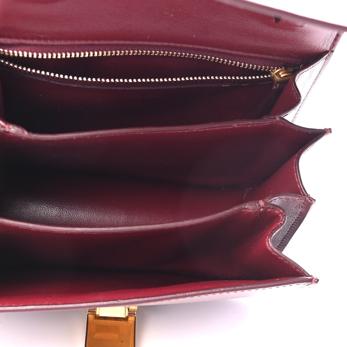 Box Calfskin Small Classic Box Flap Bag Burgundy
