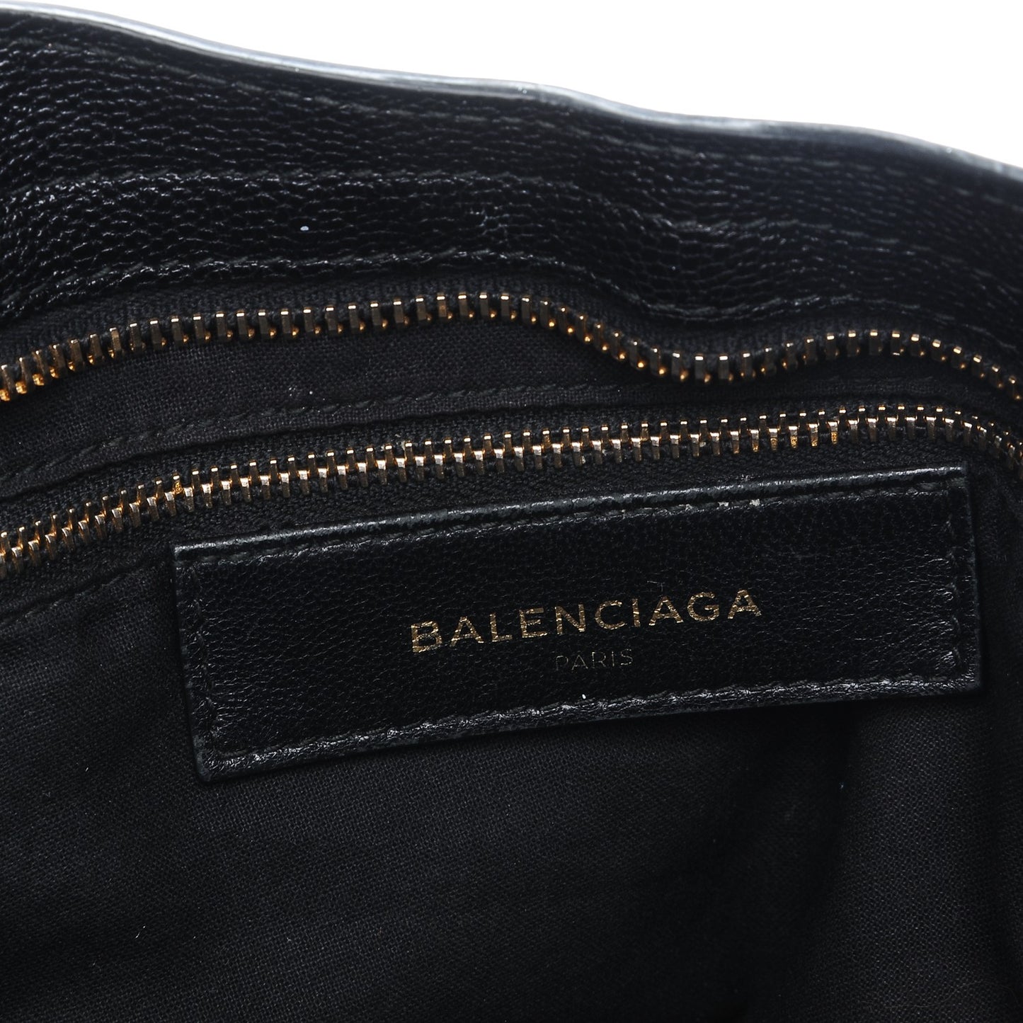 Chevre Gold Metallic Edge Hardware City Black