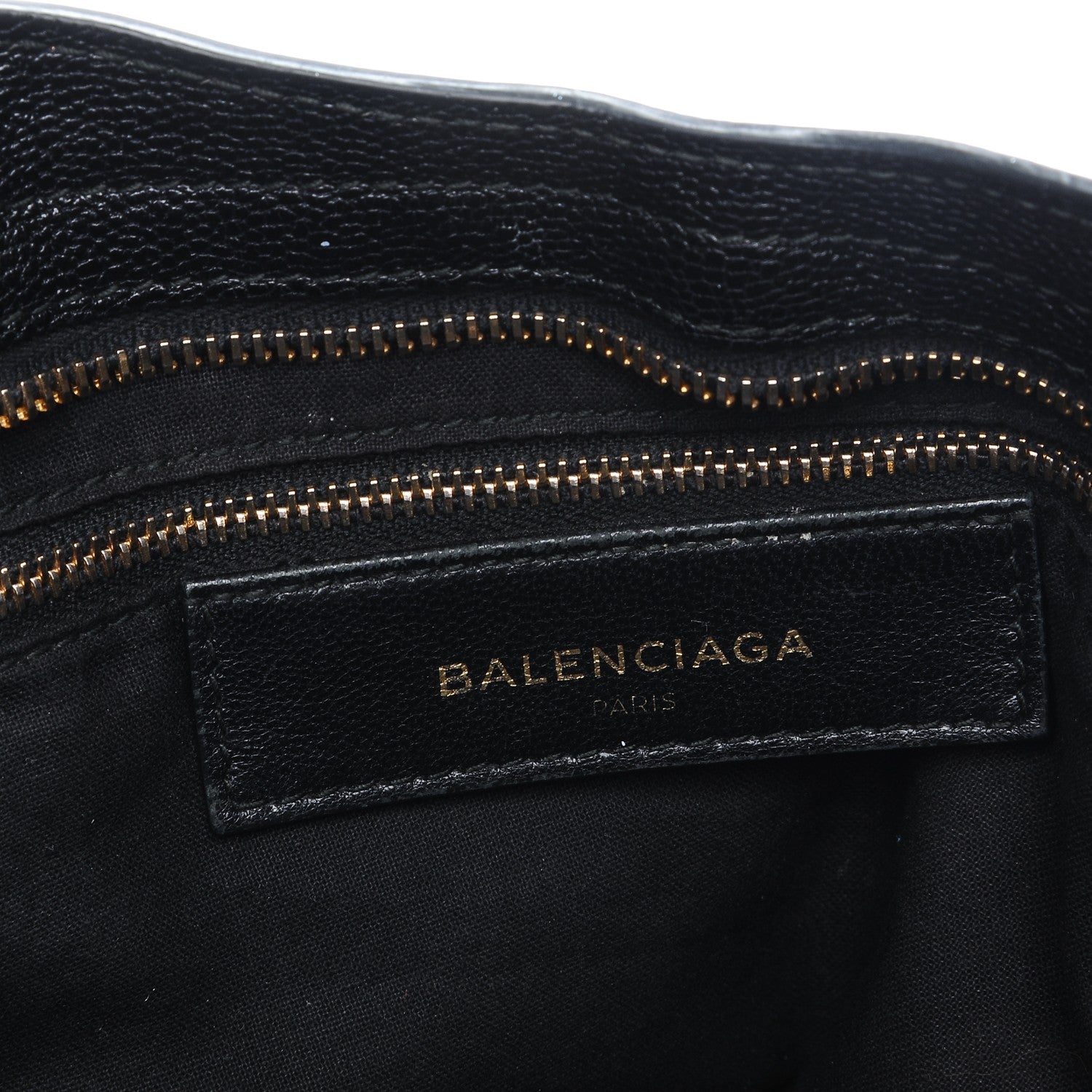 Balenciaga Chevre Gold Metallic Edge Hardware City Black 6 of 7