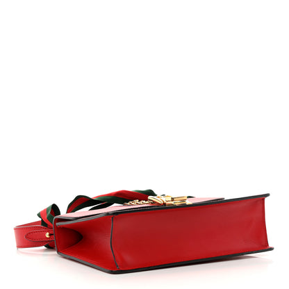 Gucci Calfskin Sylvie Top Handle Bag Hibiscus Red 4 of 20
