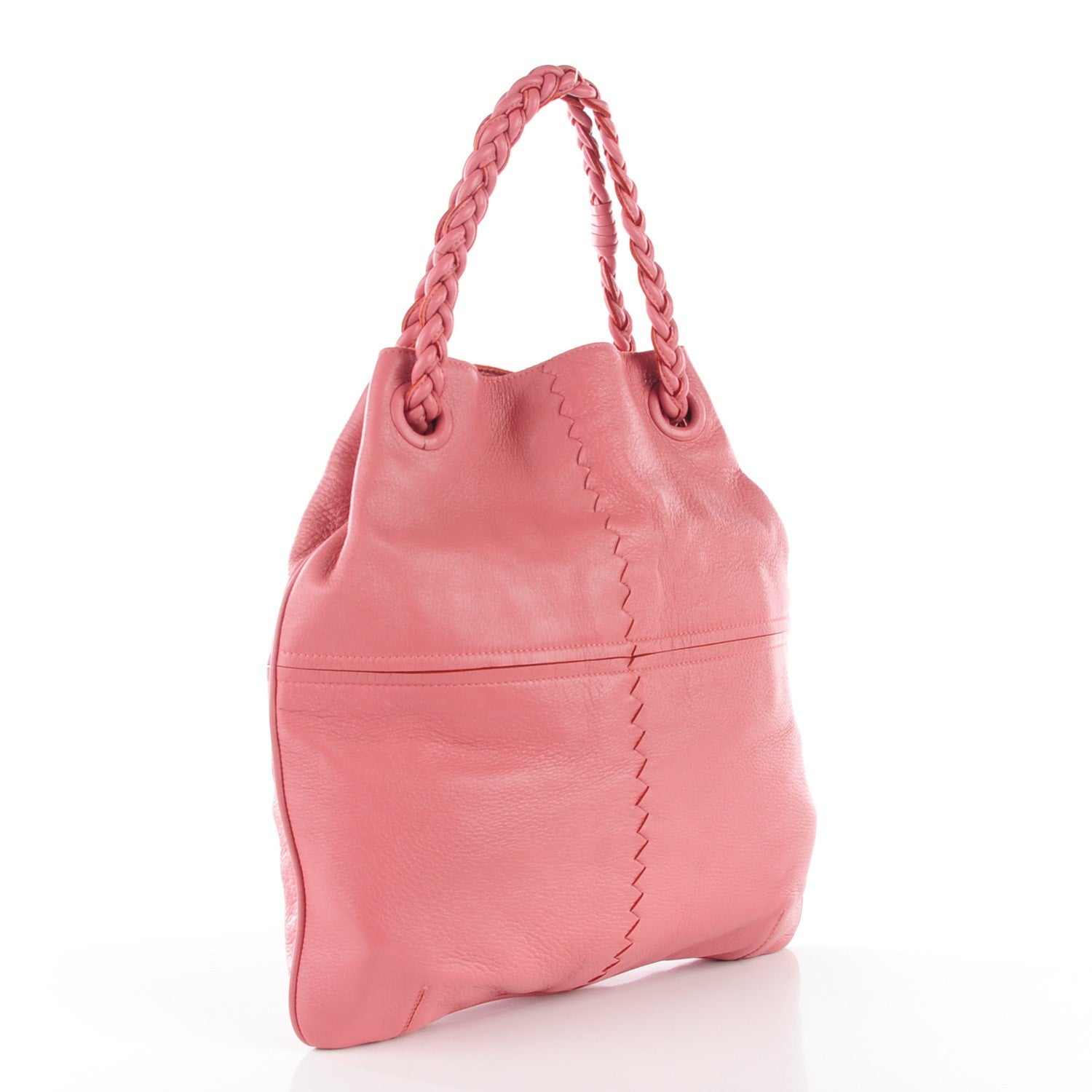 Bottega Veneta Cervo Deerskin Julie Tote Rose Pink 3 of 9