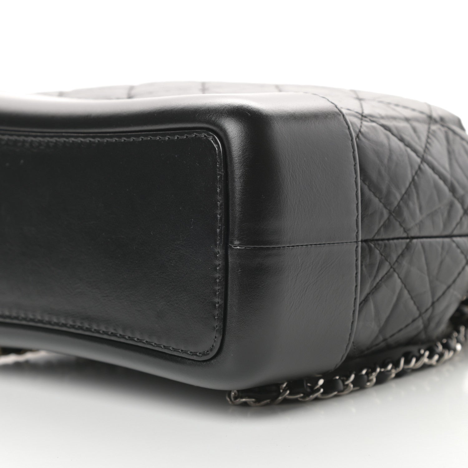 Chanel Aged Calfskin Quilted Small Gabrielle Backpack Black 10 of 14