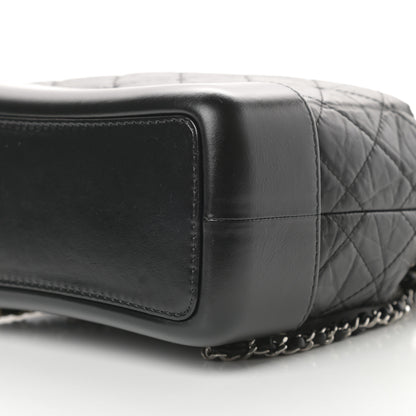 Chanel Aged Calfskin Quilted Small Gabrielle Backpack Black 10 of 14
