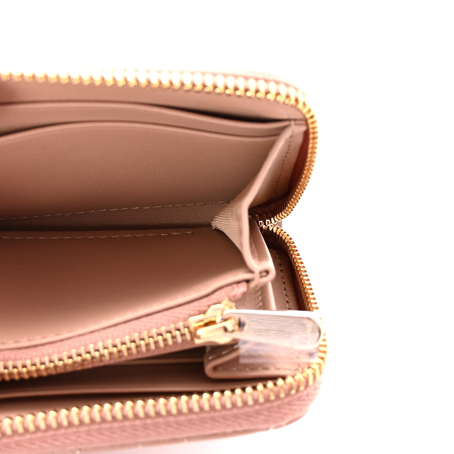 Lambskin Cannage Small Lady Dior Voyageur Coin Purse Rose Des Vents