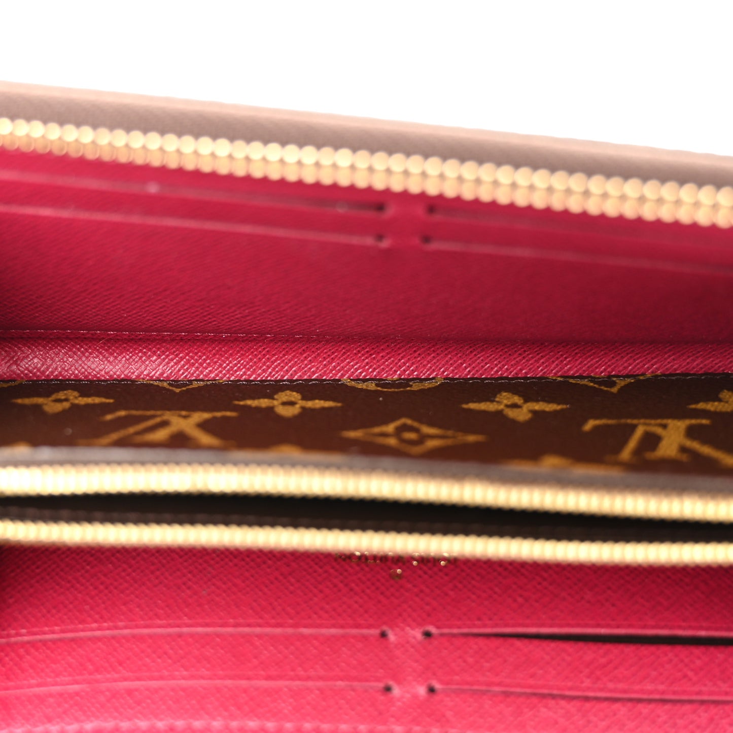 Monogram Clemence Wallet Fuchsia