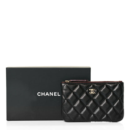 Chanel Caviar Quilted Small Cosmetic Case Black 16 of 16