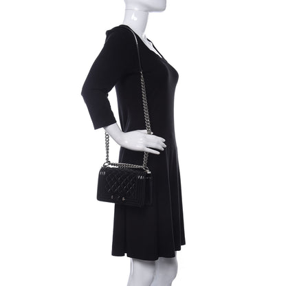Chanel Patent Calfskin Quilted Small Boy Flap Black 2 of 13